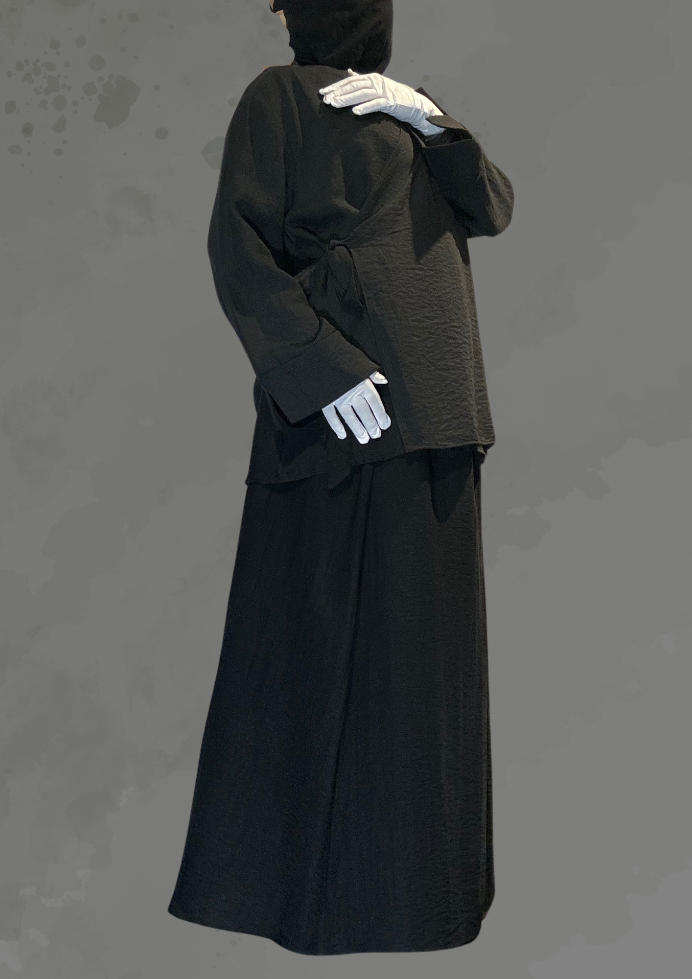 Leinen Abaya 2 Teiler